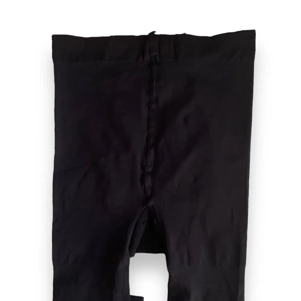 Calzedonia Maternity Tights Size L 60 Denier Black Opaque Full Toe Made in Italy